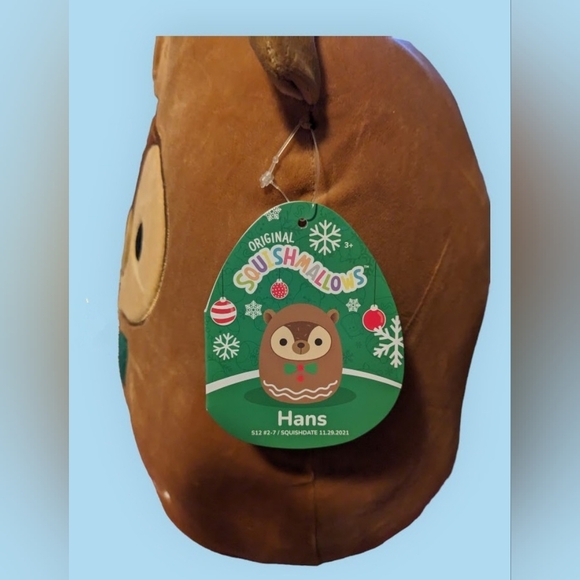 NEW Squishmallows 12" Holiday Hans - Picture 2 of 3